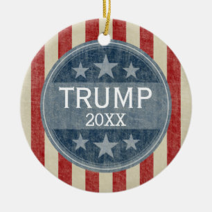 Donald Trump  - You can change date to 2020 Ceramic Tree Decoration