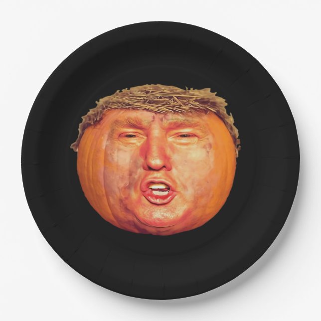 Donald Trumpkin Classic Paper Plate (Front)
