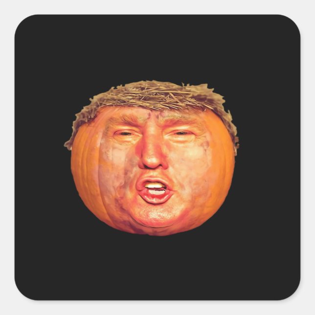 Donald Trumpkin Classic Square Sticker (Front)