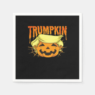 Donald Trumpkin Funny President Party Halloween Cl Napkin