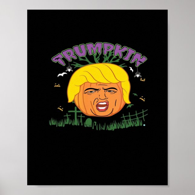 Donald Trumpkin Make Halloween Great Again Adult T Poster (Front)