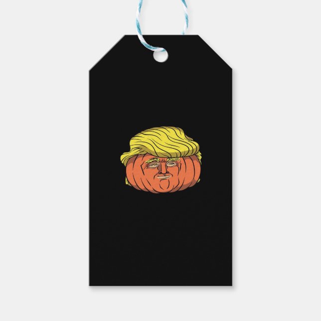 Donald Trumpkin  Pumpking Gift Tags (Front)