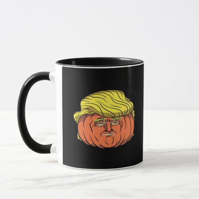 Donald Trumpkin  Pumpking Mug (Left)