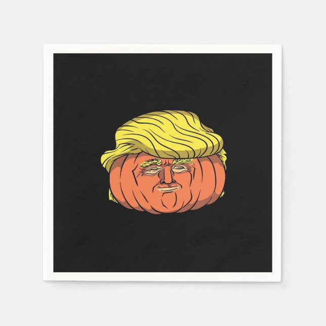 Donald Trumpkin  Pumpking Napkin (Front)