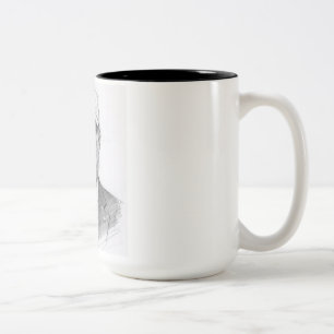Donald Trump's looks. Two-Tone Coffee Mug