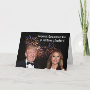 Donalds Korean Fireworks: Happy 4th of July Card