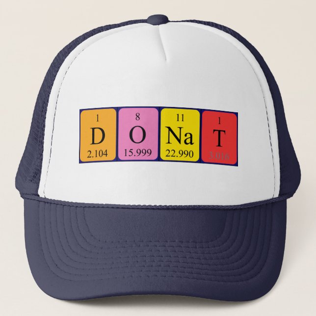 Donat periodic table name hat (Front)