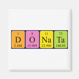Donata periodic table name magnet