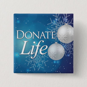 Donate Life, Organ Donor, lapel pin, 15 Cm Square Badge