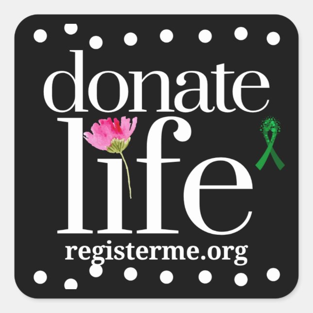 Donate Life Stickers (Front)