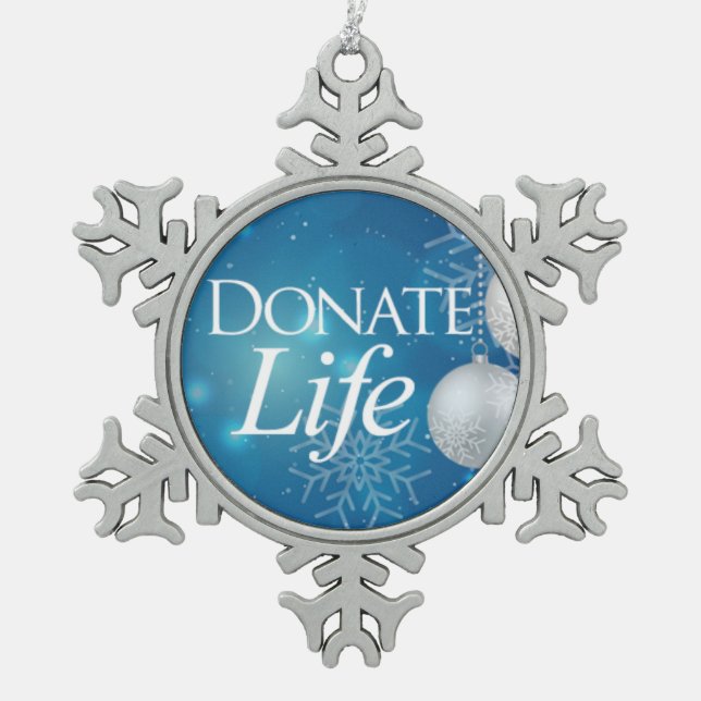 Donate Life tree ornament (Front)