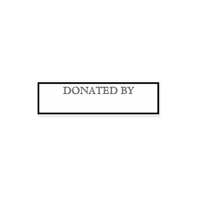 Donated By Template Self-inking Stamp (Design)