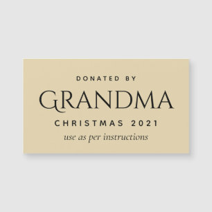Donated Gift Plaque - Magnetic