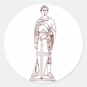 Donatello’s Saint George - Renaissance Sculpture Classic Round Sticker