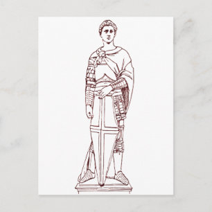 Donatello’s Saint George - Renaissance Sculpture Holiday Postcard