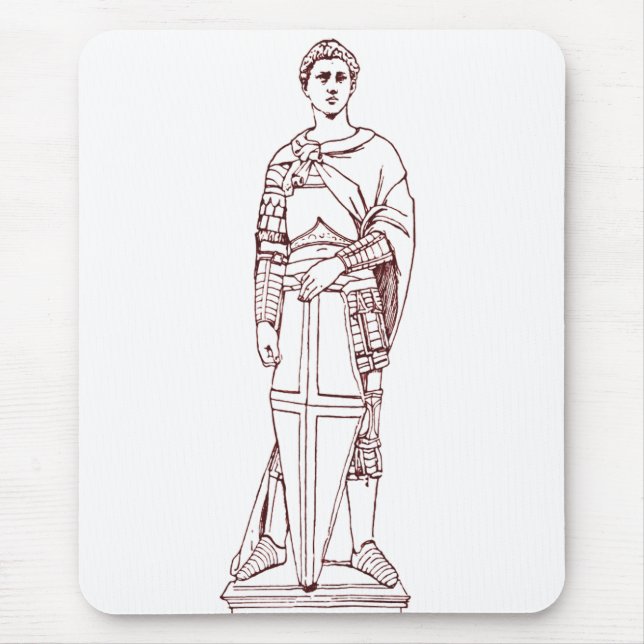 Donatello’s Saint George - Renaissance Sculpture Mouse Mat (Front)