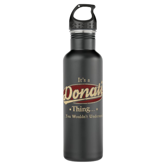 Donati Thing Name Water Bottle (Front)
