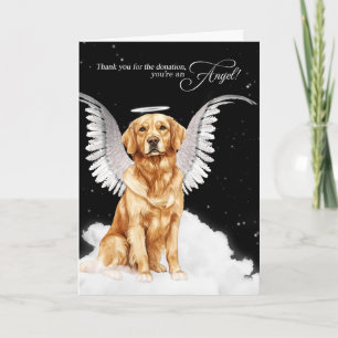 Donation Thank You Golden Retriever Dog