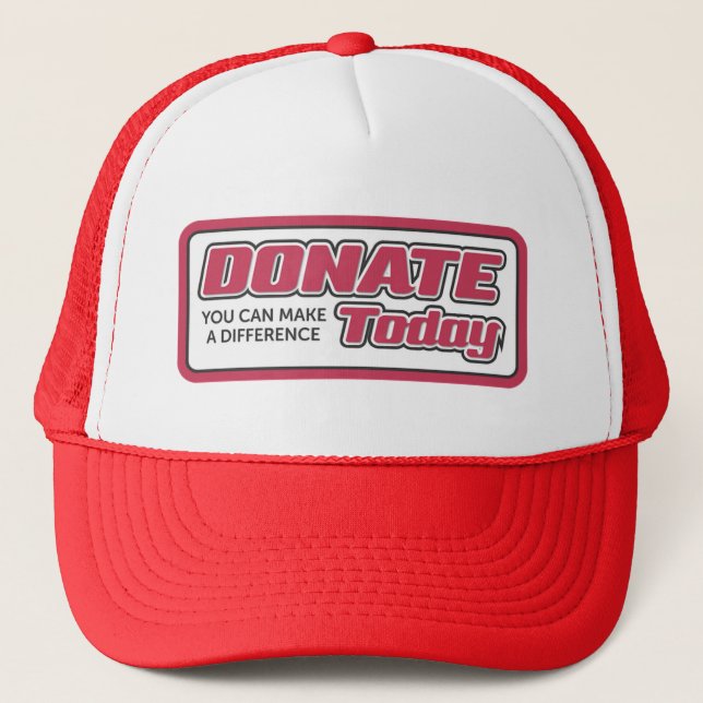 Donations hat, for sale ! trucker hat (Front)