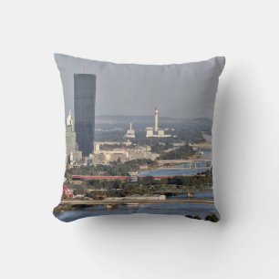 Donaucity, Vienna Austria Cushion