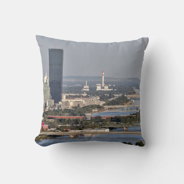 Donaucity, Vienna Austria Cushion (Front)