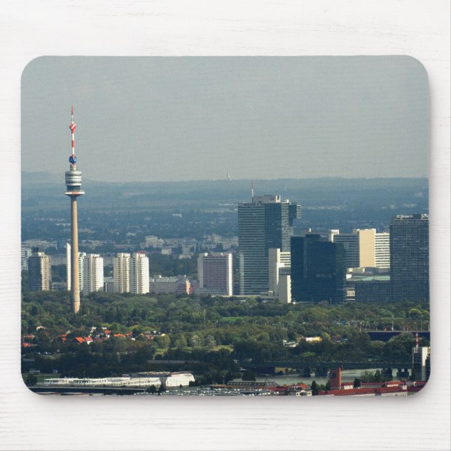 Donauturm and UNO City Mouse Mat (Front)