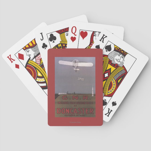Doncaster, England - First Aviation Races Playing Cards (Back)