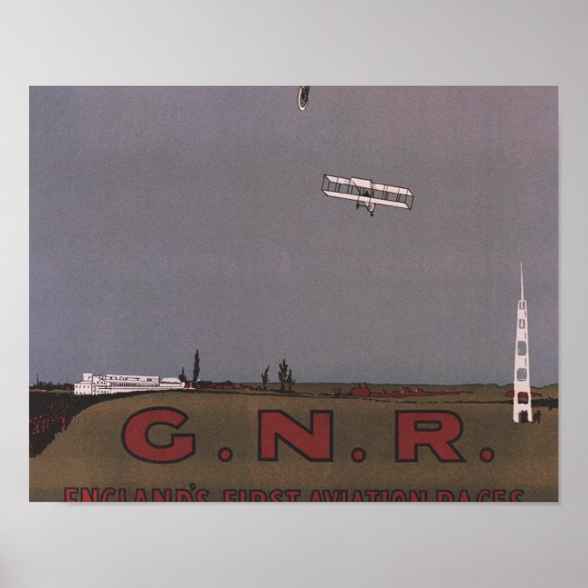 Doncaster, England - First Aviation Races Poster (Front)