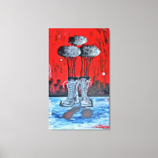 Donde La Huella Quedó Marcada Canvas Print