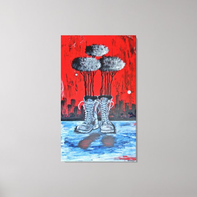 Donde La Huella Quedó Marcada Canvas Print (Front)