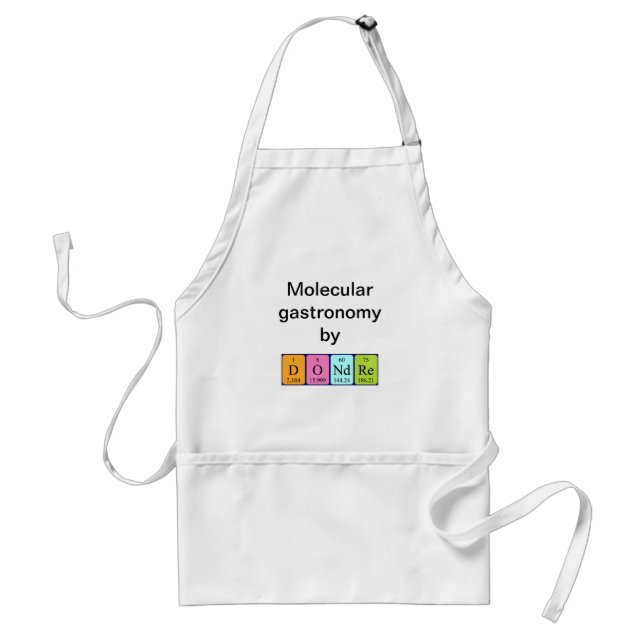 Dondre periodic table name apron (Front)
