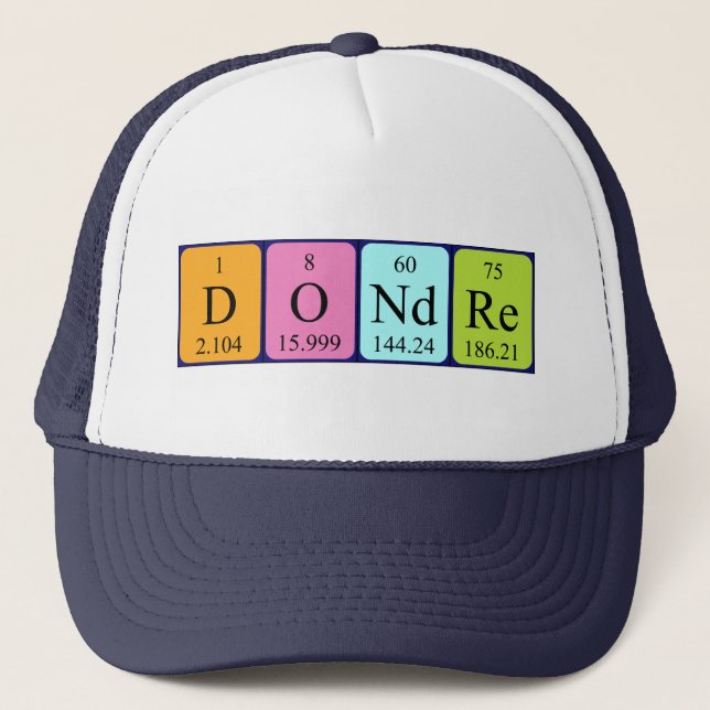Dondre periodic table name hat (Front)