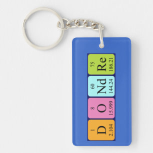 Dondre periodic table name keyring