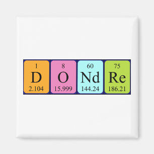 Dondre periodic table name magnet