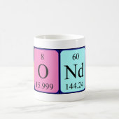 Dondre periodic table name mug (Center)