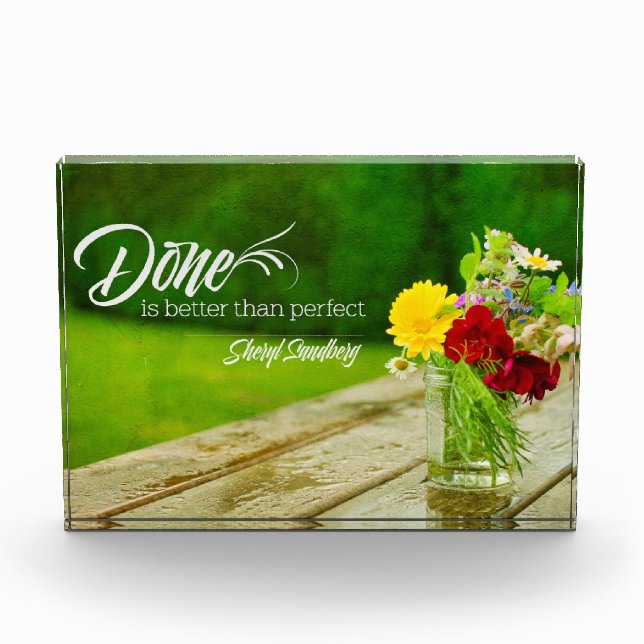 Done Better Than Perfect Photo Block (Front)