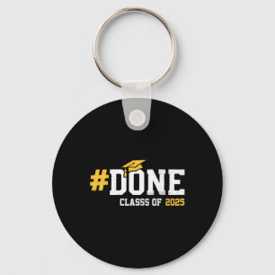 Done Cl Of 2025 Graduation Graduate Vintage Senior Key Ring