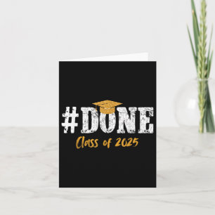 Done Cl Of 2025 Vintage Senior Mum Funny Graduatio Card