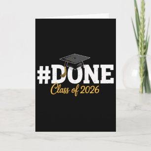 #done Cl Of 2026 For Senior Year Graduate And Grad Card