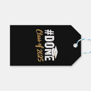 Done Class Of 2025 Graduate Graduation Family Gift Tags