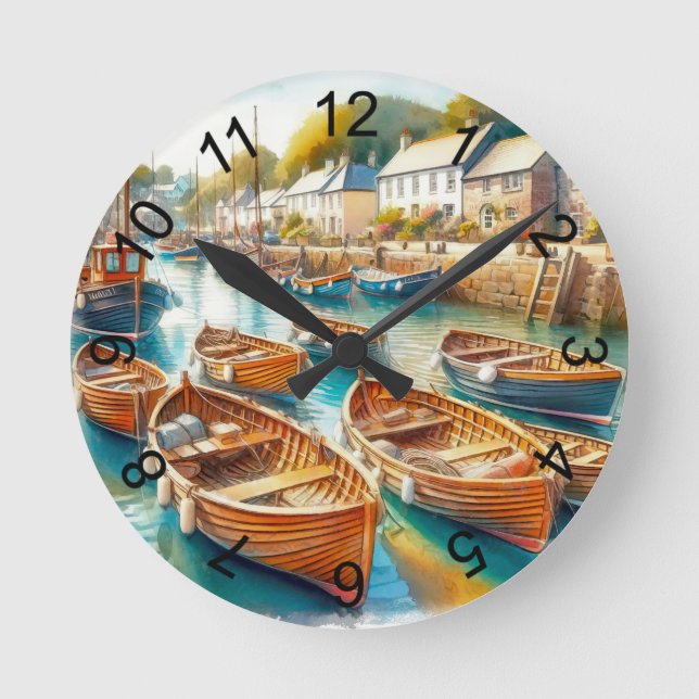 Done for the Day Round Clock (Front)