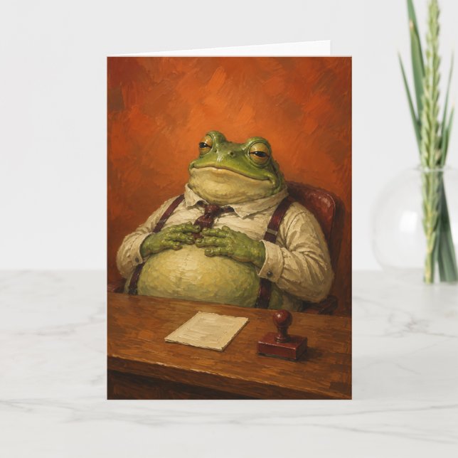 Done for Today - Funny Office Frog Card (Front)