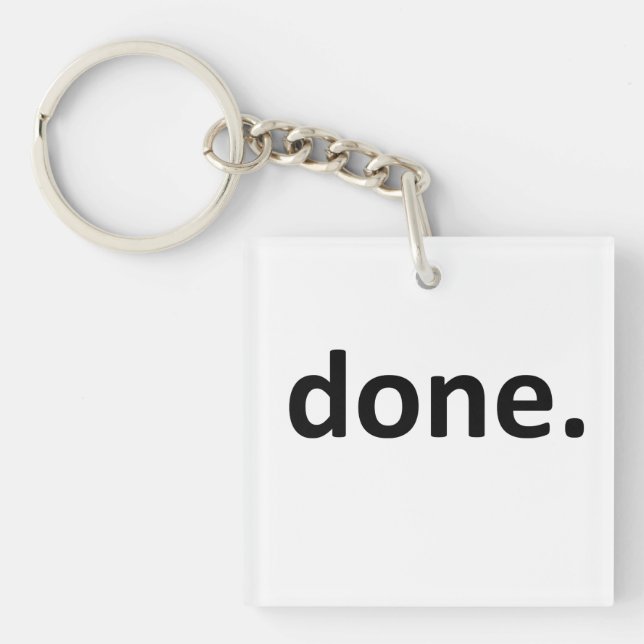 done. key ring (Front)
