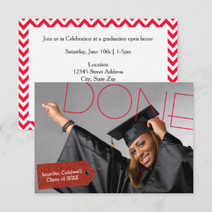 Done Photo - 3x5 Graduation Party Invitation