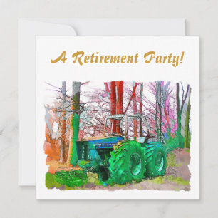 DONE PLOWING RETIREMENT INVITATION