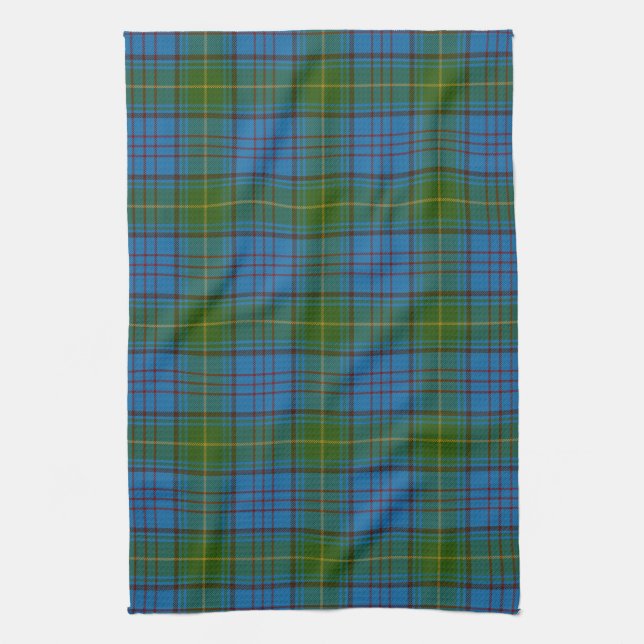 Donegal County Irish Tartan Tea Towel (Vertical)
