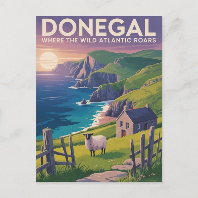 Donegal Ireland Holiday Postcard (Front)
