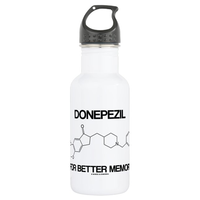 Donepezil For Better Memory (Chemical Molecule) 532 Ml Water Bottle (Front)