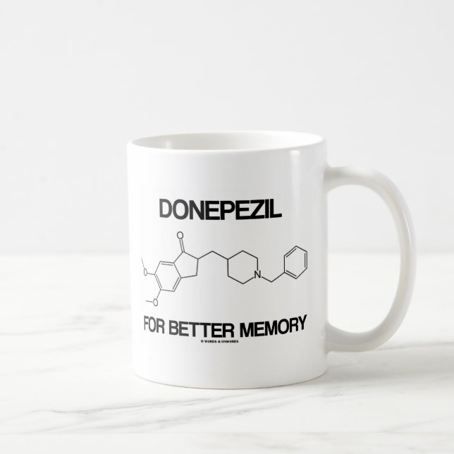Donepezil For Better Memory Chemical Molecule Coffee Mug (Right)
