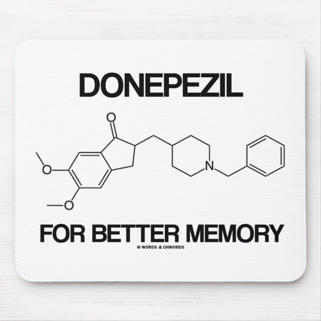 Donepezil For Better Memory (Chemical Molecule) Mouse Mat (Front)